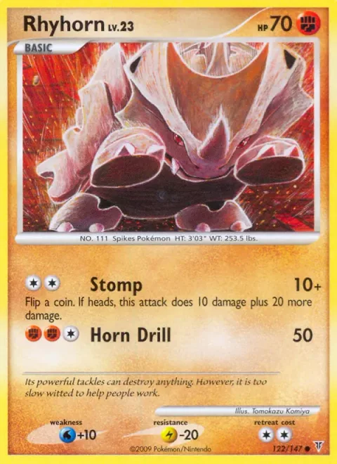 Rhyhorn Lv.23 [Stomp | Horn Drill]