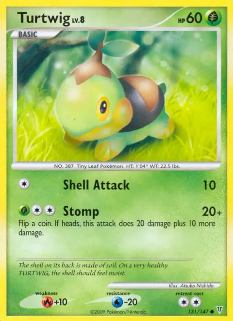 Turtwig Lv.8 [Shell Attack | Stomp]