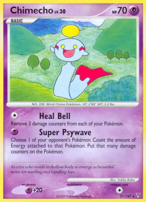 Chimecho Lv.30 [Heal Bell | Super Psywave]