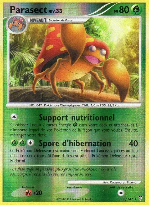 Parasect Lv.33 [Nutritional Support | Hibernation Spore]