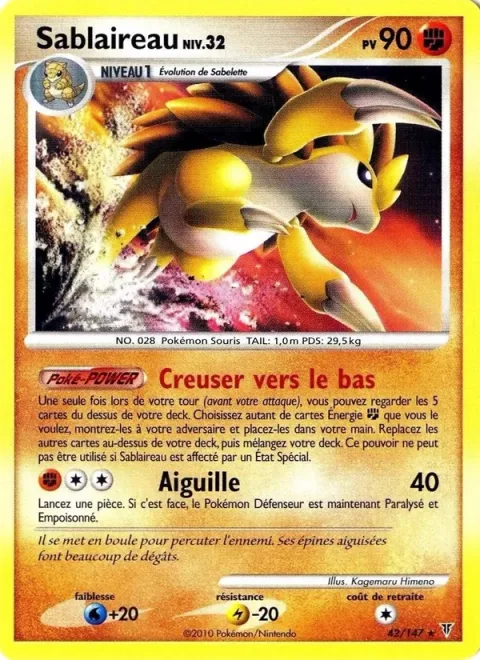 Sandslash Lv.32 [Dig Down | Needle]