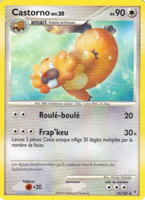 Bibarel Lv.20 [Rolling Tackle | Tail Rap]