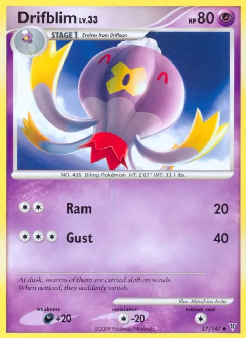 Drifblim Lv.33 [Ram | Gust]
