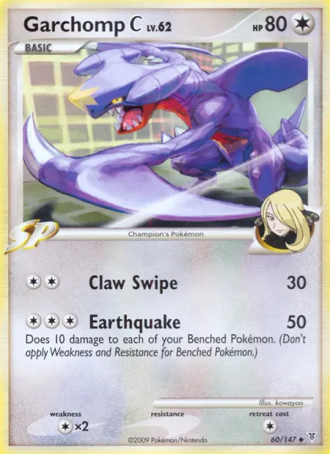 Garchomp [C] Lv.62 [Claw Swipe | Earthquake]