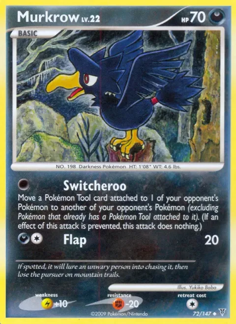 Murkrow Lv.22 [Switcheroo | Flap]