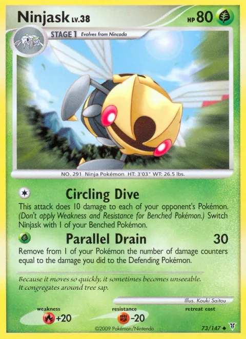 Ninjask Lv.38 [Circling Dive | Parallel Drain]