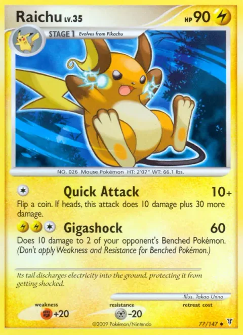 Raichu Lv.35 [Quick Attack | Gigashock]