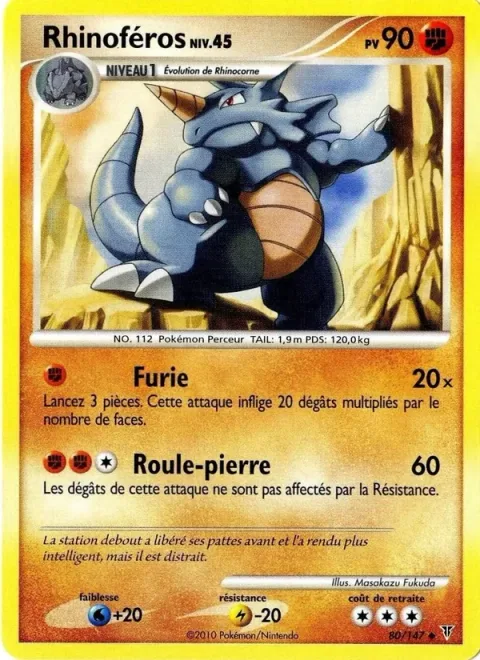 Rhydon Lv.45 [Fury Attack | Rock Tumble]