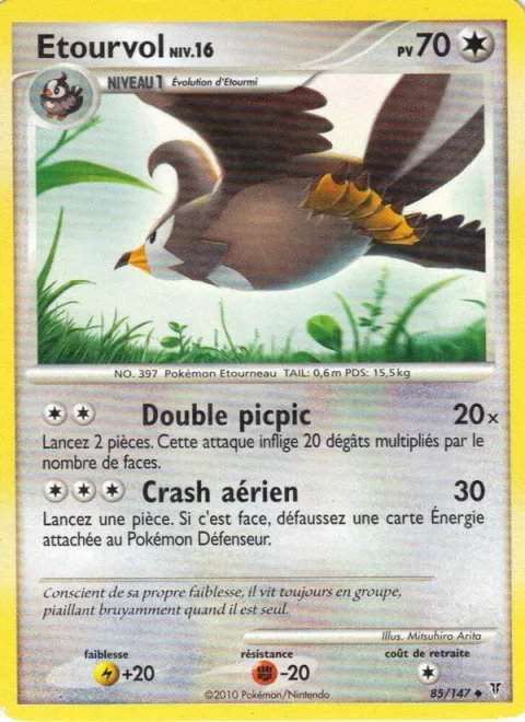 Staravia Lv.16 [Double Peck | Air Crash]