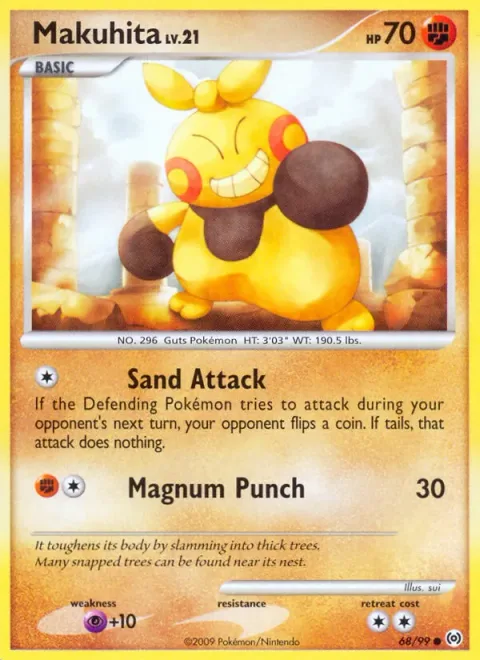Makuhita Lv.21 [Sand Attack | Magnum Punch]