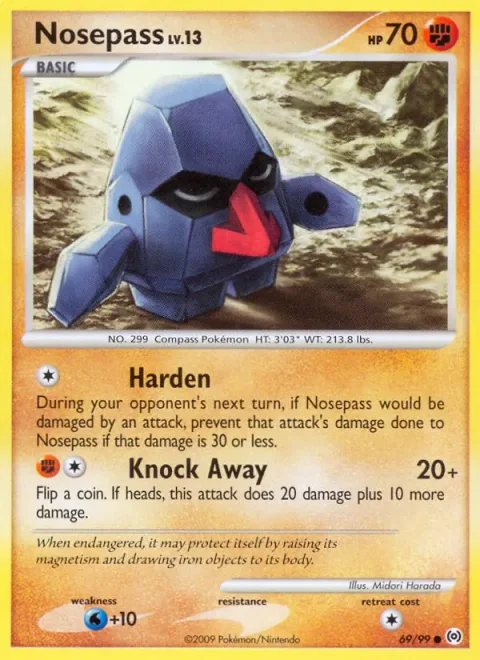 Nosepass Lv.13 [Harden | Knock Away]