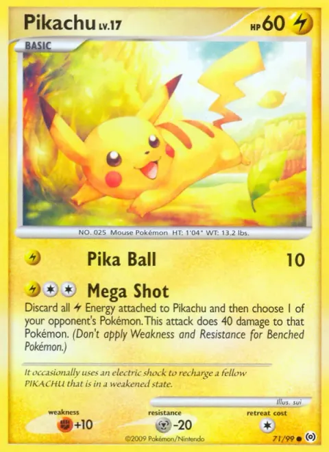 Pikachu Lv.17 [Pika Ball | Mega Shot]
