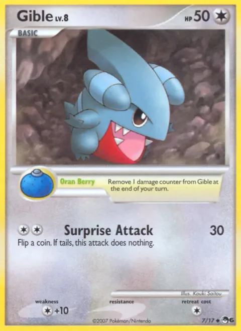 Gible Lv.8 [Oran Berry | Surprise Attack]