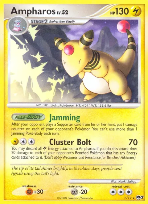 Ampharos Lv.52 [Jamming | Cluster Bolt]