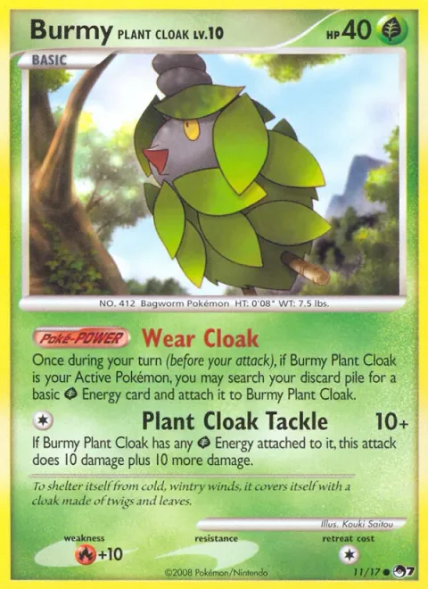 Burmy Plant Cloak Lv.10 [Wear Cloak | Plant Cloak Tackle]