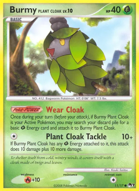 Burmy Plant Cloak Lv.10 [Wear Cloak | Plant Cloak Tackle]