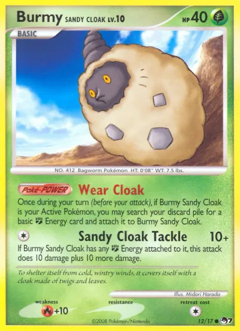 Burmy Sandy Cloak Lv.10 [Wear Cloak | Sandy Cloak Tackle]