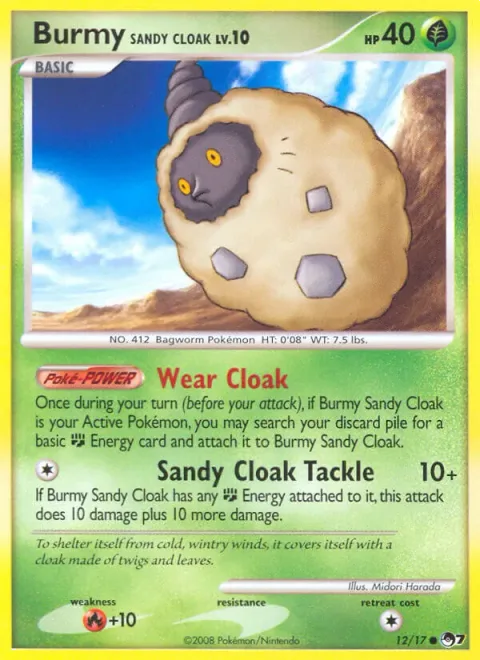 Burmy Sandy Cloak Lv.10 [Wear Cloak | Sandy Cloak Tackle]