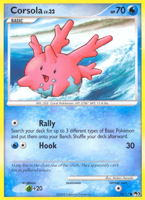 Corsola Lv.32 [Rally | Hook]