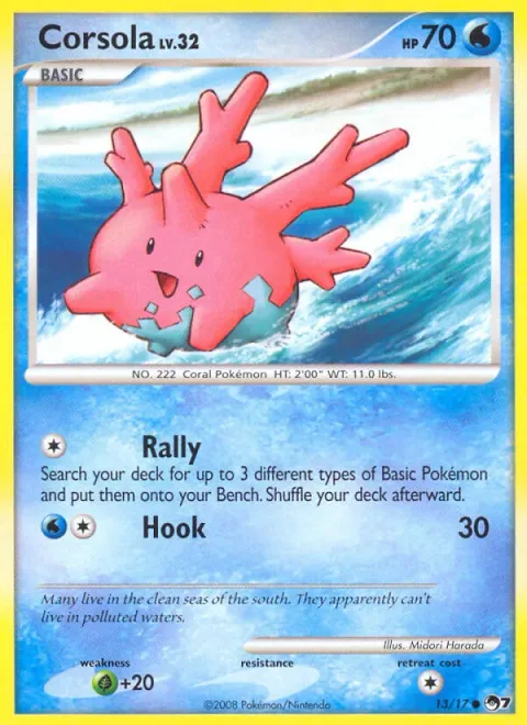 Corsola Lv.32 [Rally | Hook]