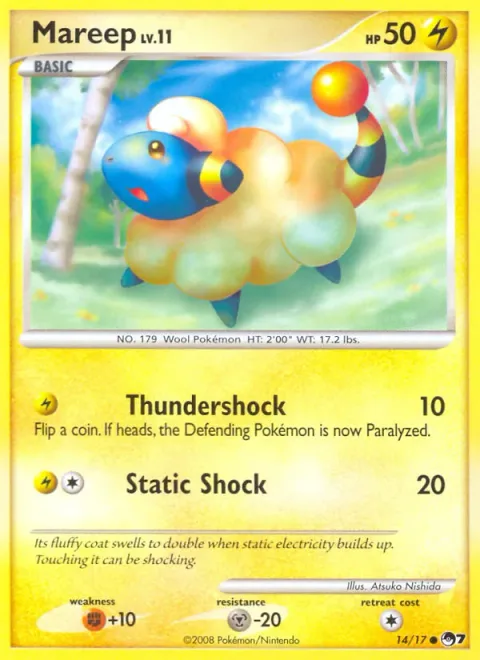Mareep Lv.11 [Thundershock | Static Shock]