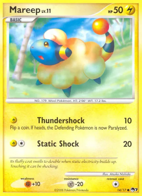 Mareep Lv.11 [Thundershock | Static Shock]