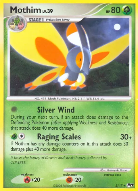 Mothim Lv.39 [Silver Wind | Raging Scales]