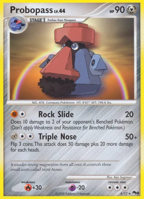 Probopass Lv.44 [Rock Slide | Triple Nose]