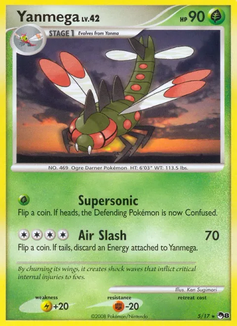 Yanmega Lv.42 [Supersonic | Air Slash]