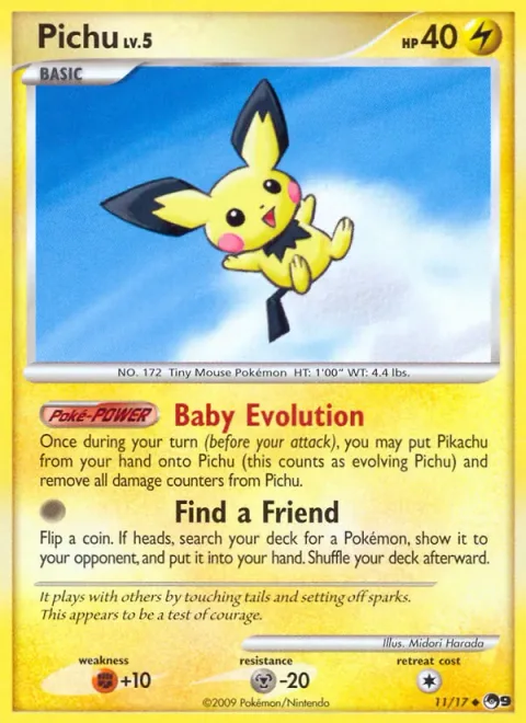 Pichu Lv.5 [Baby Evolution | Find a Friend]