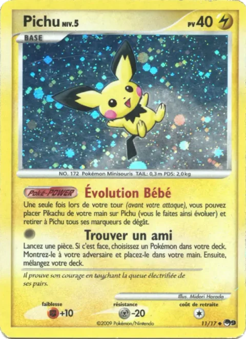 Pichu Lv.5 [Baby Evolution | Find a Friend]