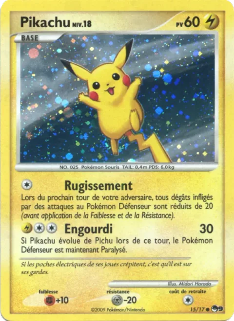 Pikachu Lv.18 [Growl | Numb]