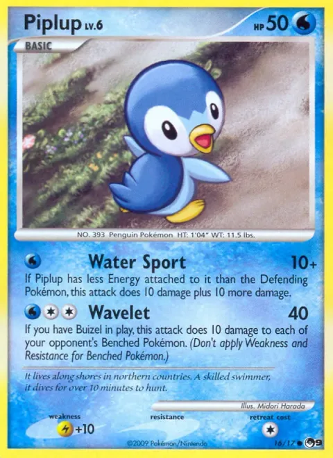 Piplup Lv.6 [Water Sport | Wavelet]