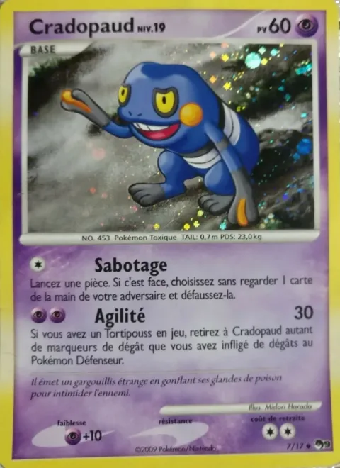 Croagunk Lv.19 [Knock Off | Nimble]