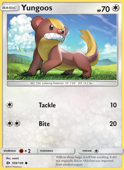 Yungoos [Tackle | Bite]