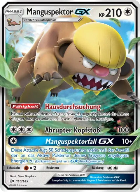Gumshoos GX [Search the Premises | Headbutt Bounce | Gumshoe Chance GX]