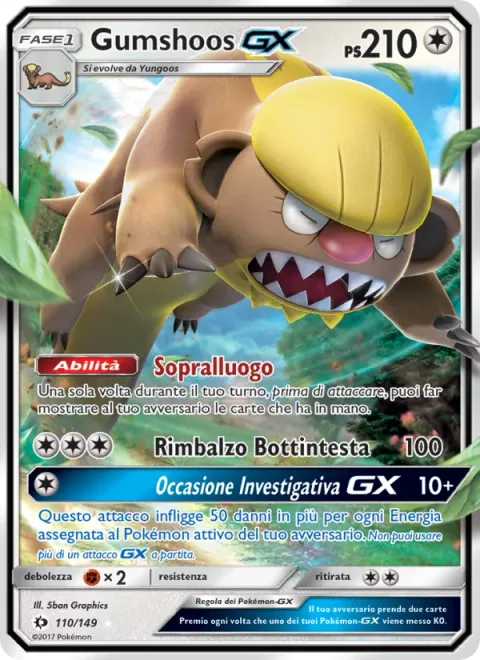 Gumshoos GX [Search the Premises | Headbutt Bounce | Gumshoe Chance GX]