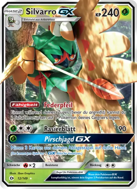 Decidueye GX [Feather Arrow | Razor Leaf | Hollow Hunt GX]