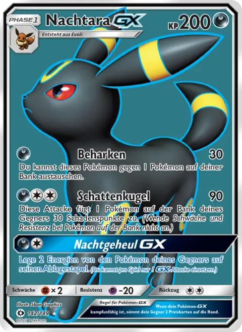 Umbreon GX [Strafe | Shadow Bullet | Dark Call GX]