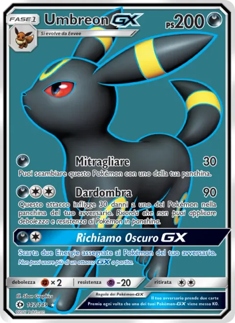Umbreon GX [Strafe | Shadow Bullet | Dark Call GX]