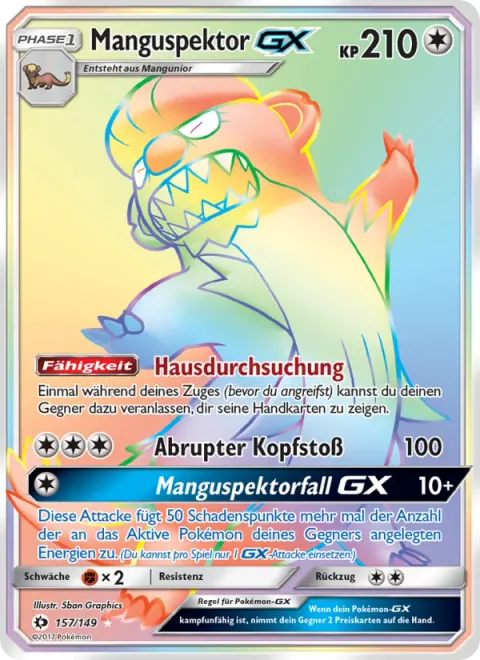 Gumshoos GX [Search the Premises | Headbutt Bounce | Gumshoe Chance GX]