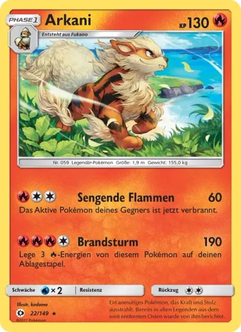 Arcanine [Searing Flame | Firestorm]