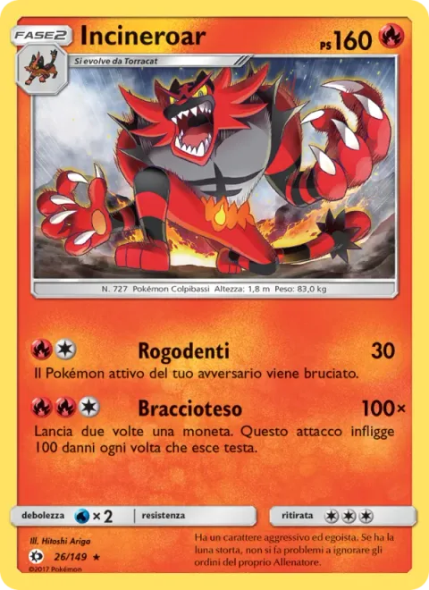 Incineroar [Fire Fang | Darkest Lariat]