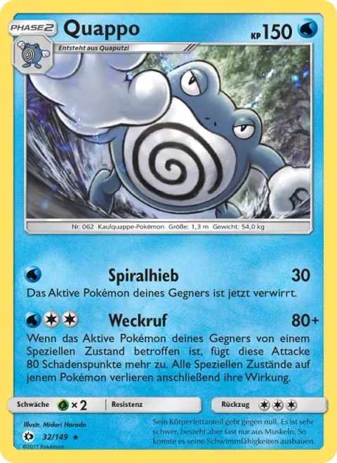 Poliwrath [Split Spiral Punch | Wake-Up Slap]