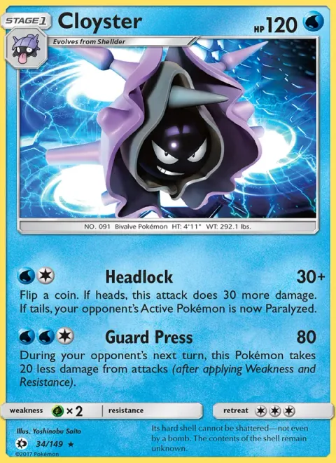 Cloyster [Headlock | Guard Press]