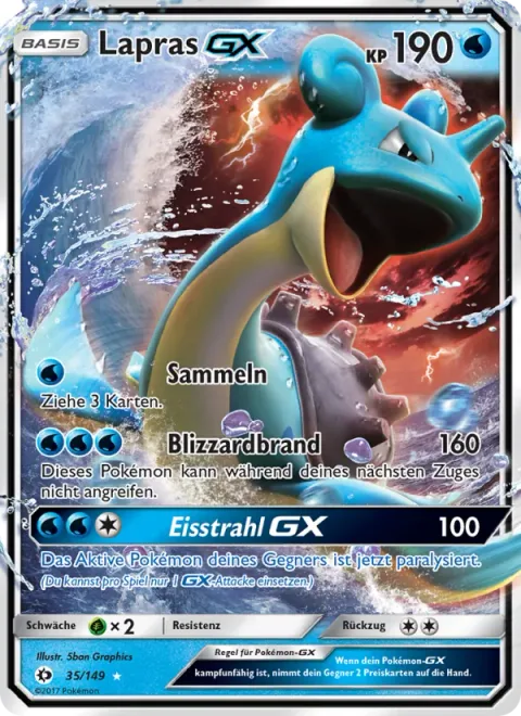 Lapras GX [Collect | Blizzard Burn | Ice Beam GX]