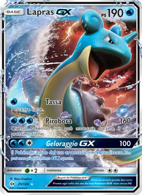 Lapras GX [Collect | Blizzard Burn | Ice Beam GX]