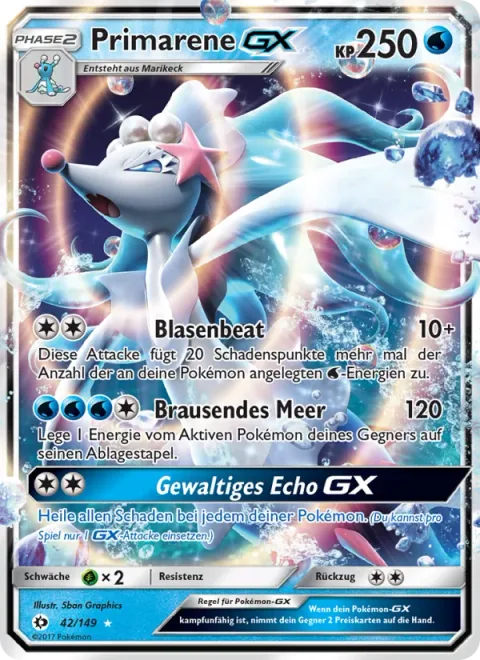 Primarina GX [Bubble Beat | Roaring Seas | Grand Echo GX]