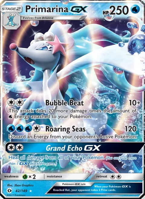 Primarina GX [Bubble Beat | Roaring Seas | Grand Echo GX]