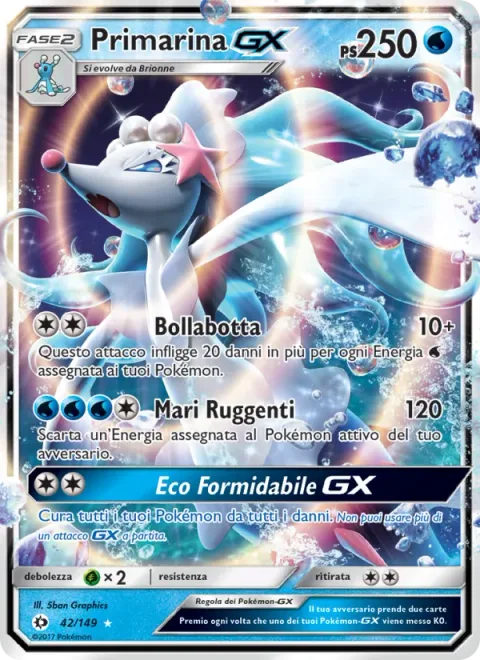 Primarina GX [Bubble Beat | Roaring Seas | Grand Echo GX]